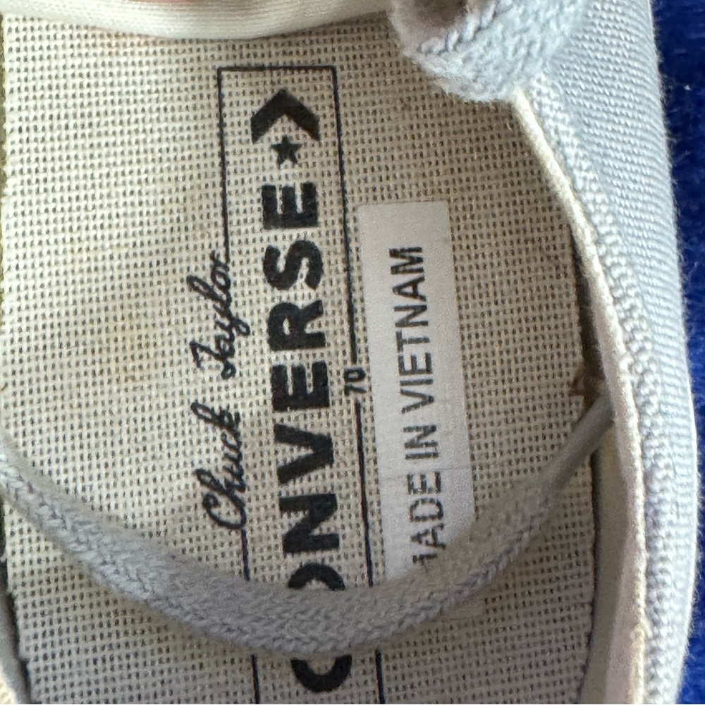 Converse Allstar Chuck Taylor Men’s 7 Women’s 9 Gray Heritage Court Sneakers - Picture 6 of 10
